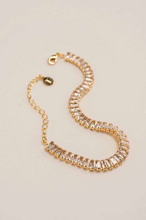 Pulseira Riviera de Zircônias Baguete