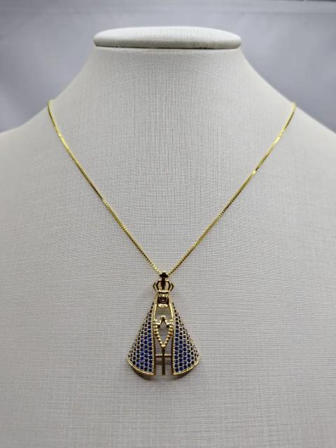 Colar Nossa Senhora Aparecida Cravejada